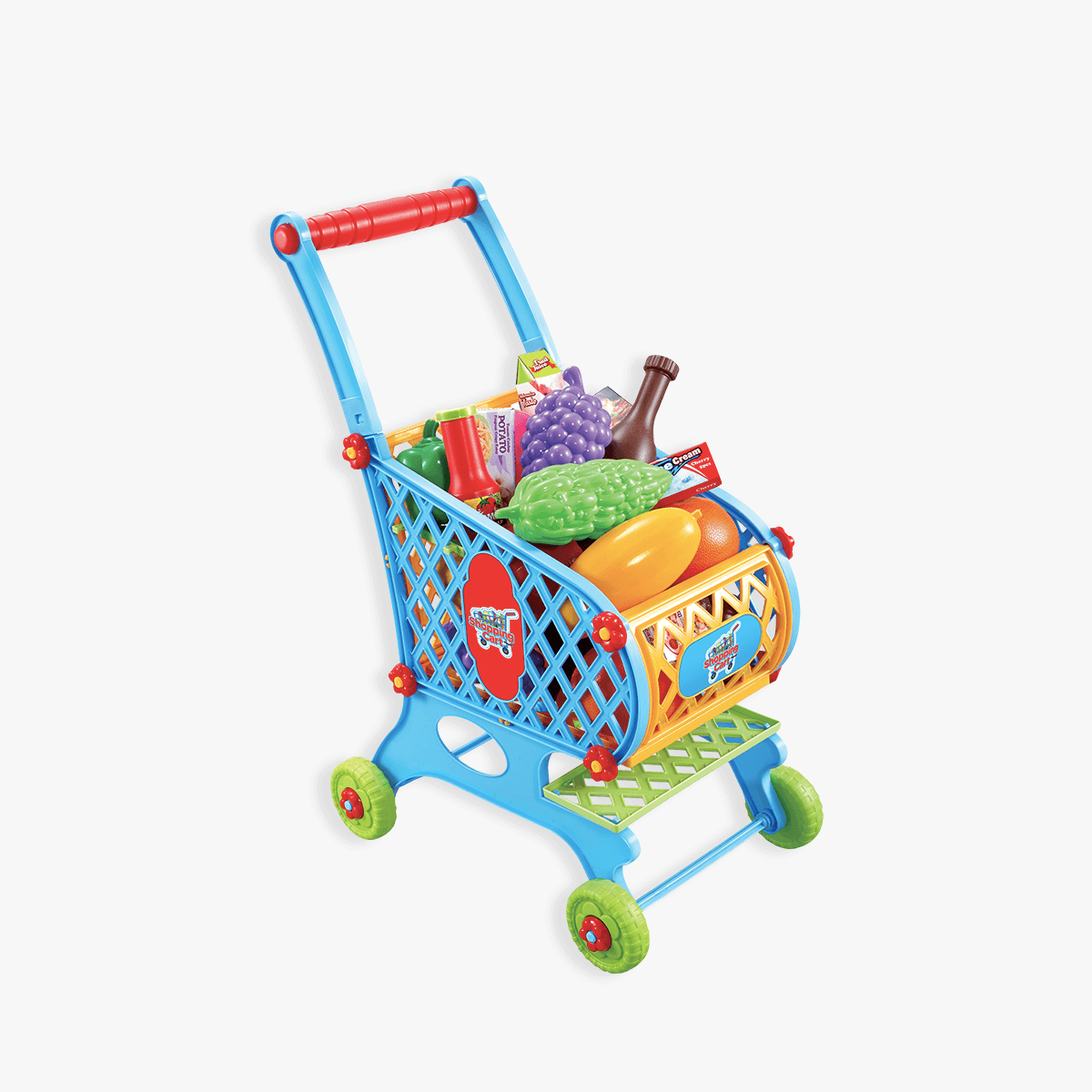 Shopping Cart Playset [46 pieces] | HobbyTron™ – World Tech Toys