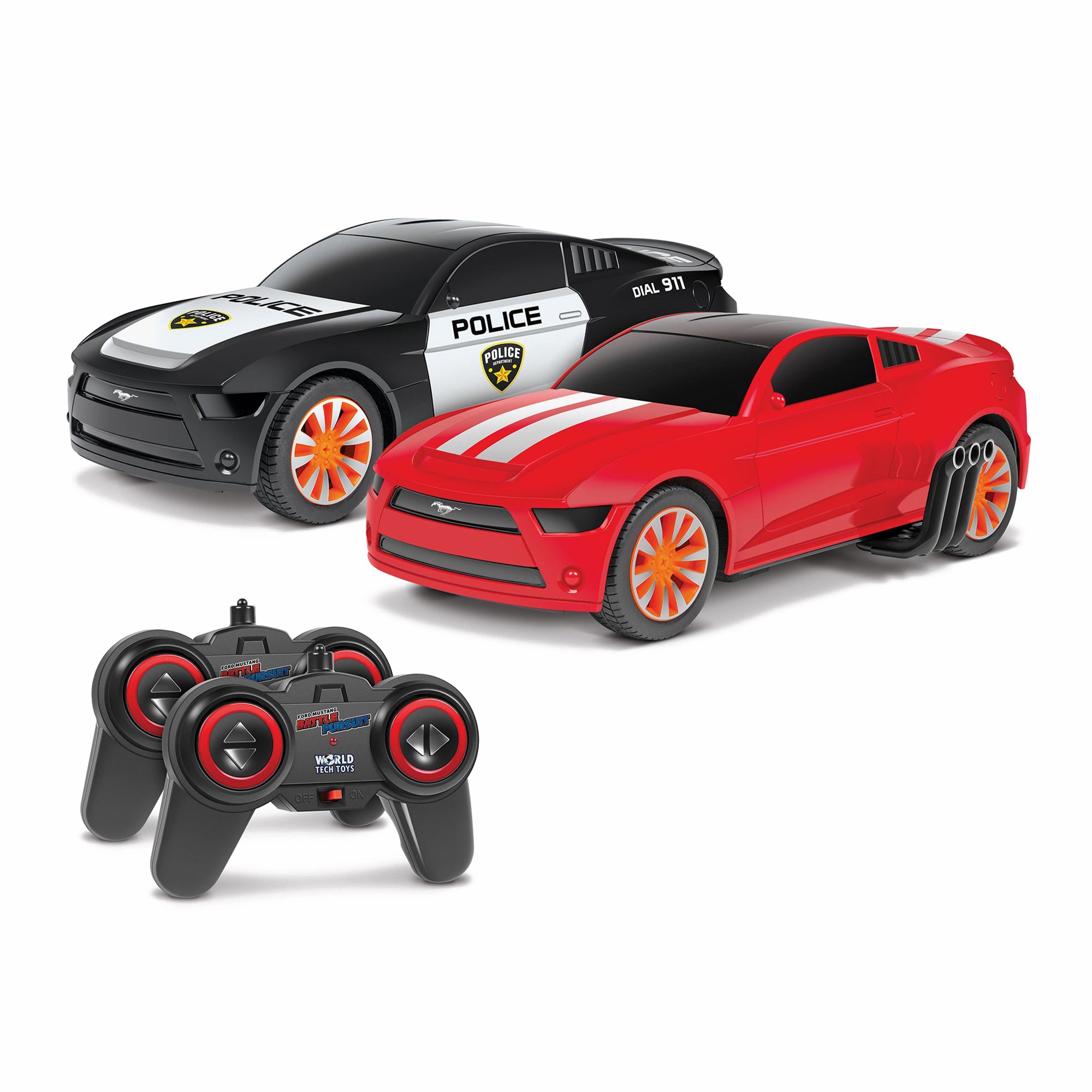 Ford Mustang Battle Pursuit RC Cars Double Pack | HobbyTron