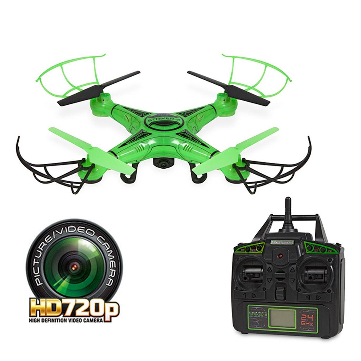 Quadcopter Drone Striker Hd Camera Drone Striker-X Glow-In-The