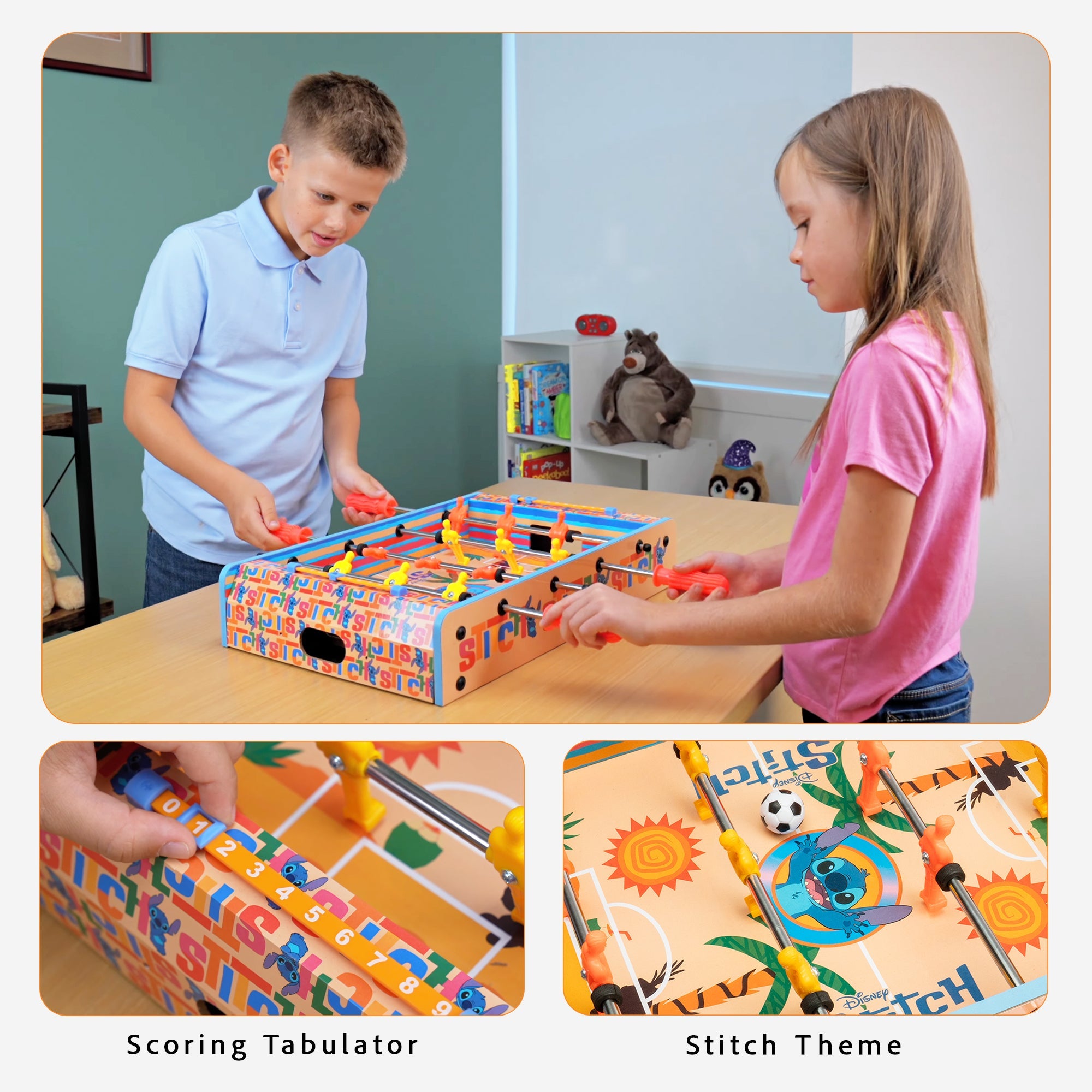 Disney Stitch Wooden Tabletop Foosball Game