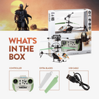 Helicóptero RC de Baby Yoda