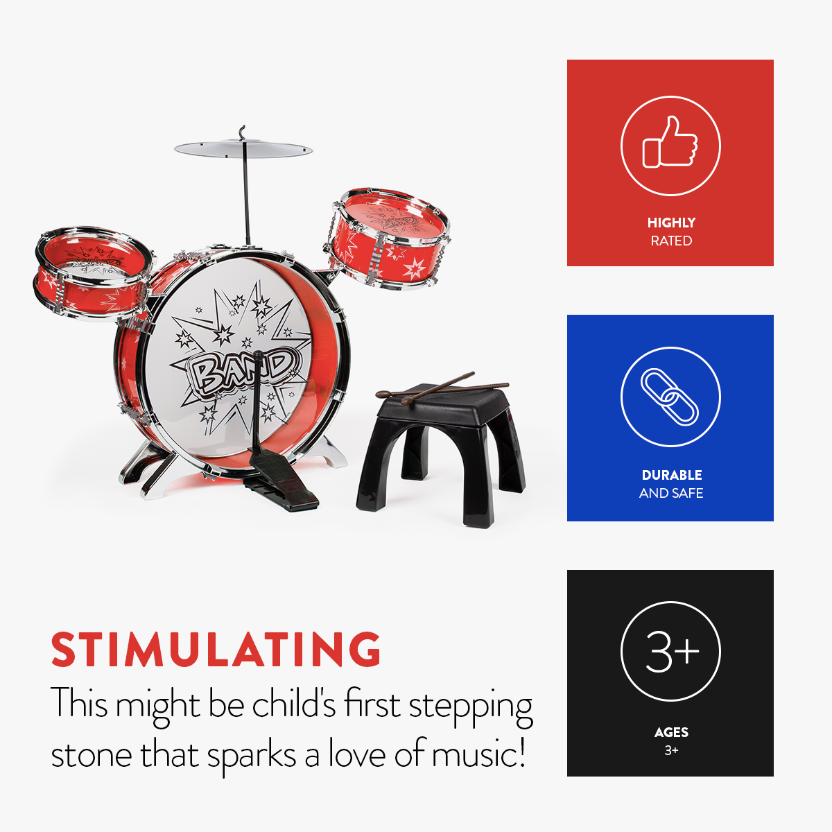 Big Band Drum Set | HobbyTron™ – World Tech Toys