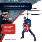Figura voladora teledirigida del Capitán América