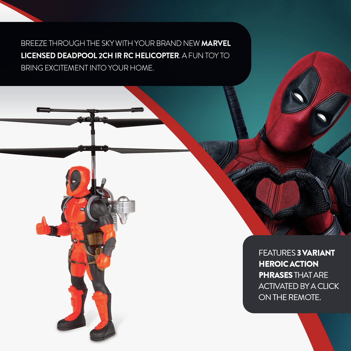 Deadpool 2 Flying Figure