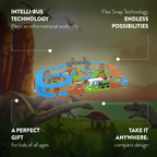 Intelli Bus Dino Safari Galaxy Flex-Track (115 piezas)