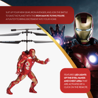 Figura voladora de Iron Man con control remoto