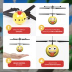 Crazy Face Emoji Heli Ball