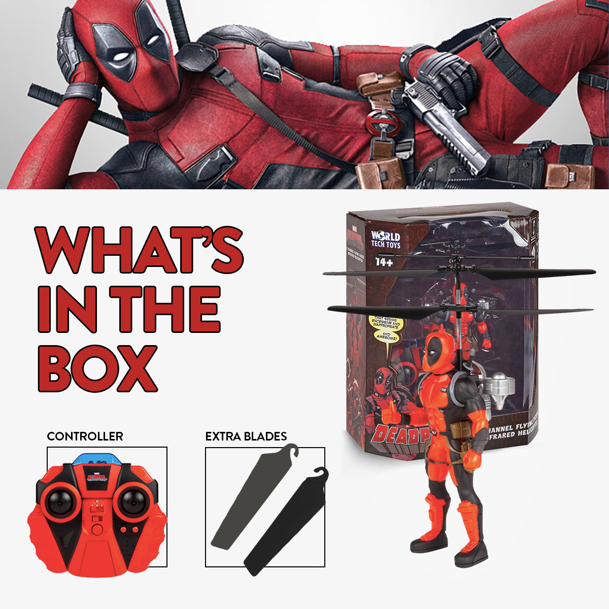 Deadpool 2 Flying Figure
