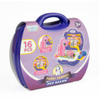 Furry Friends Pet Salon carry Case (16 Pcs)