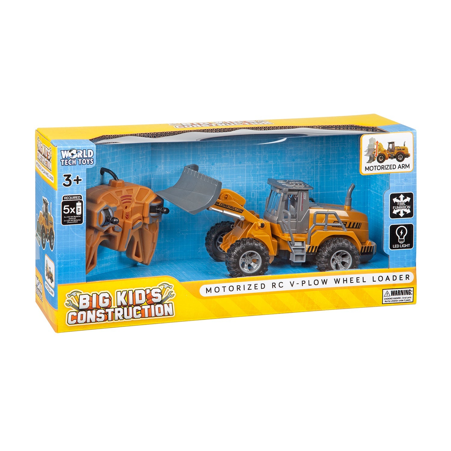 Big Kid's Construction RC Plow Wheel Loader | HobbyTron™ – World