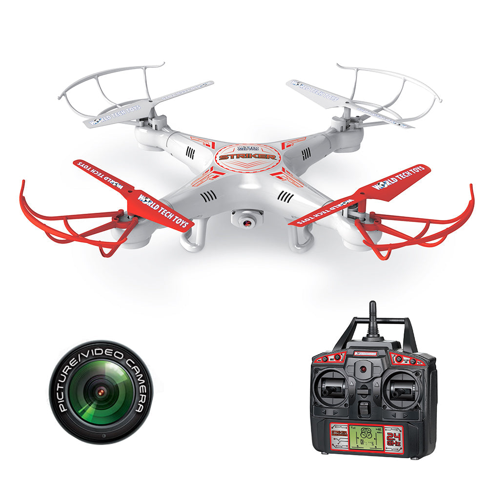 Cuadricóptero RC Striker Spy Drone con cámara y video