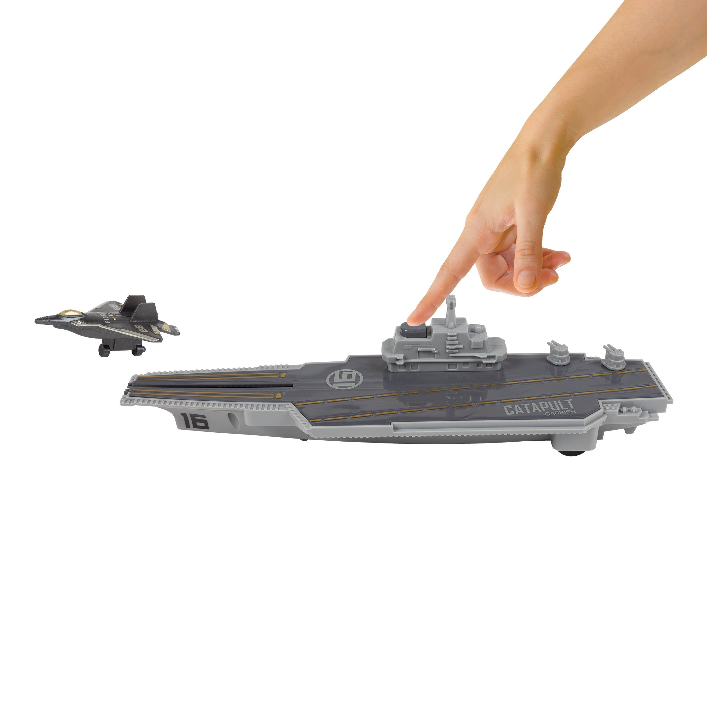 Diecast Cruisers Carrier Jet Launcher 9 Piece Playset – World Tech