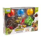 Juego de 12 piezas de plastilina de dinosaurios