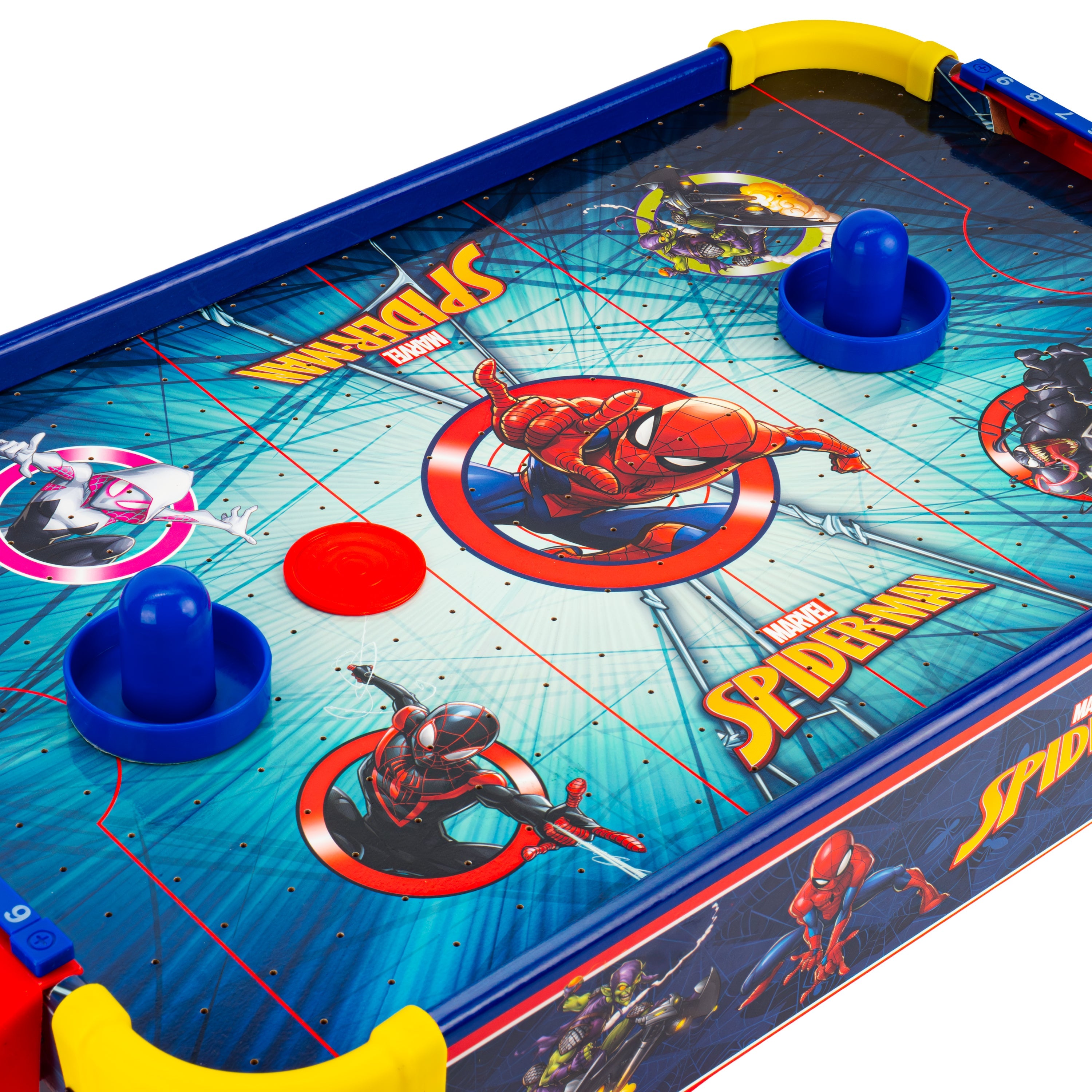 Spider-Man Wooden Electronic Tabletop Air Hockey
