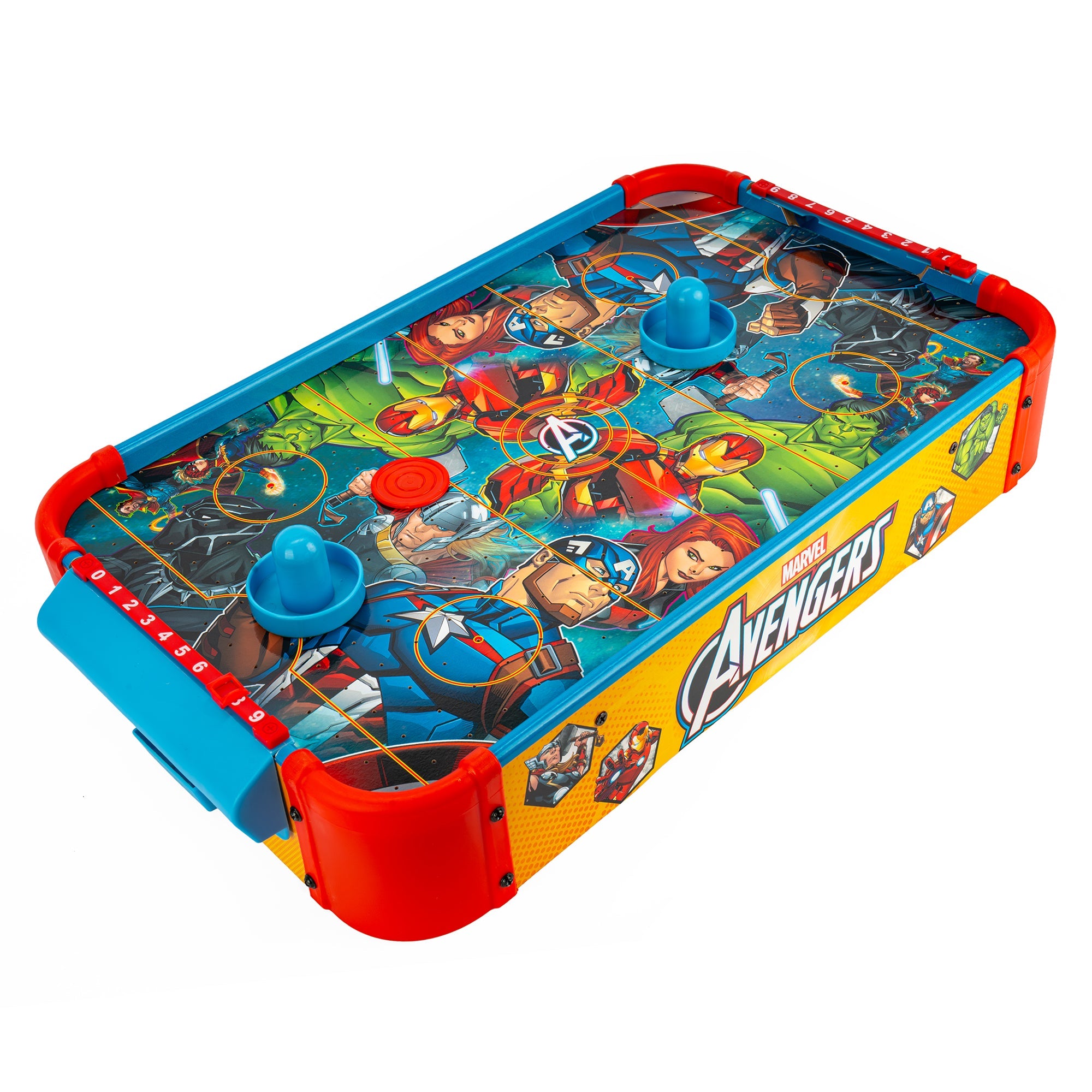 Marvel Avengers Electronic Wooden Tabletop Air Hockey
