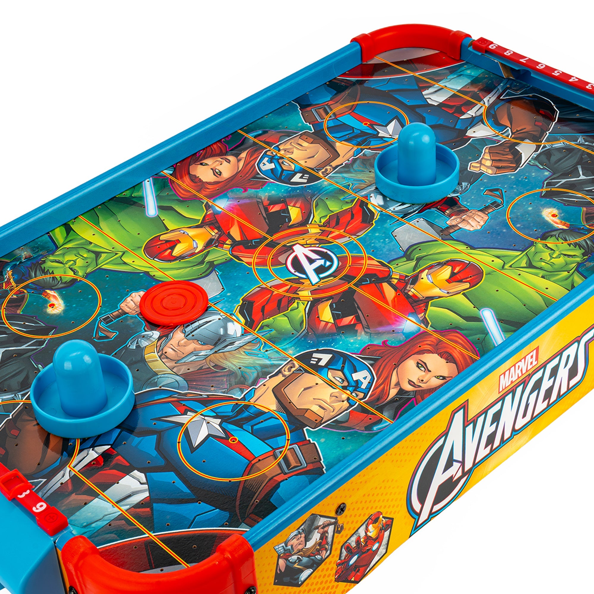 Marvel Avengers Electronic Wooden Tabletop Air Hockey