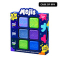 6Pk Mojis Glitter Ice Swirls Glow Squishes