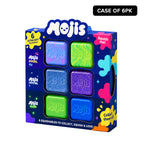 6Pk Mojis Glitter Ice Swirls Glow Squishes