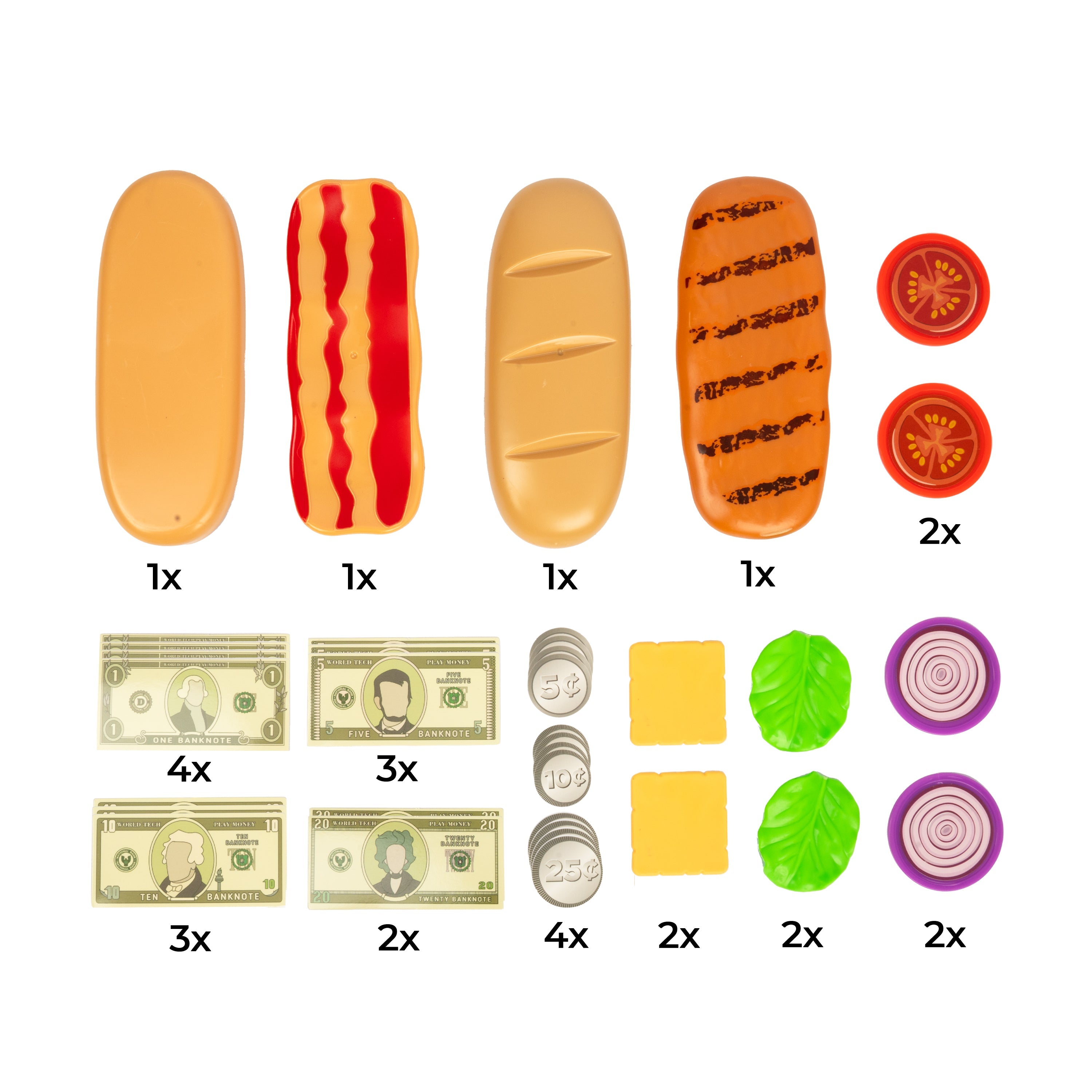 Juego de sándwiches Subway (Set de 12 piezas)