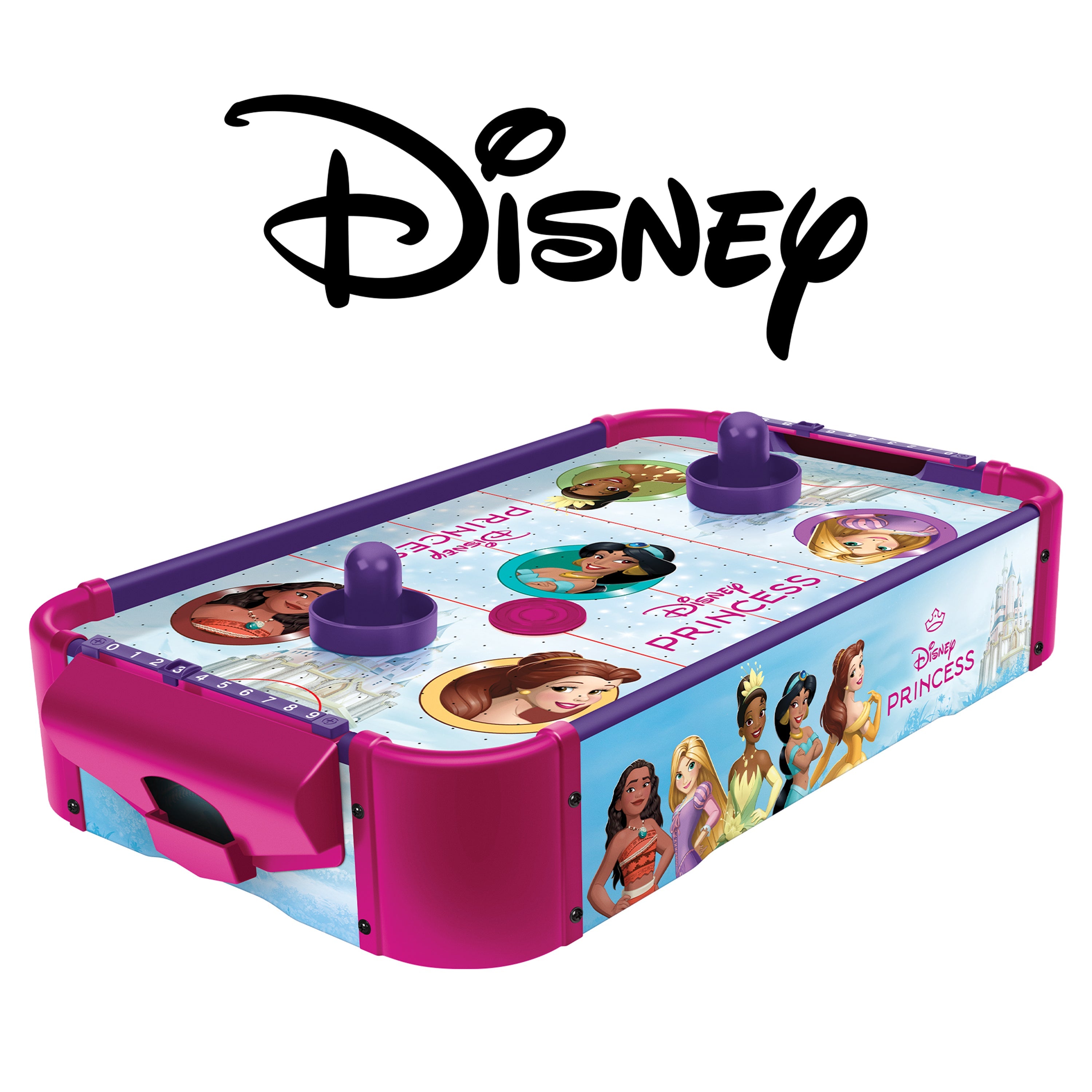 Mesa de Air Hockey Electrónica de Madera de Princesas Disney