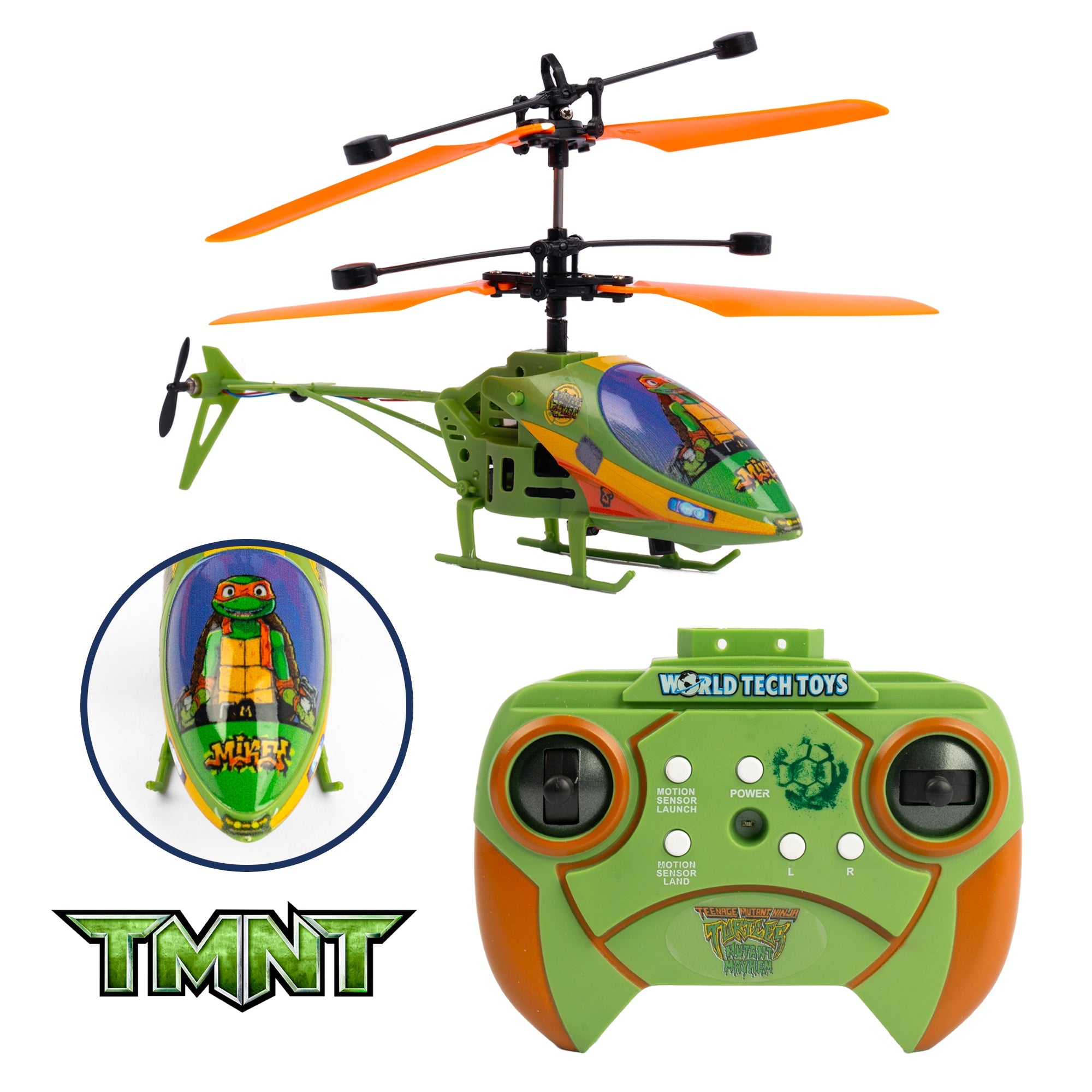 TMNT Helicóptero Michelangelo IR 2CH