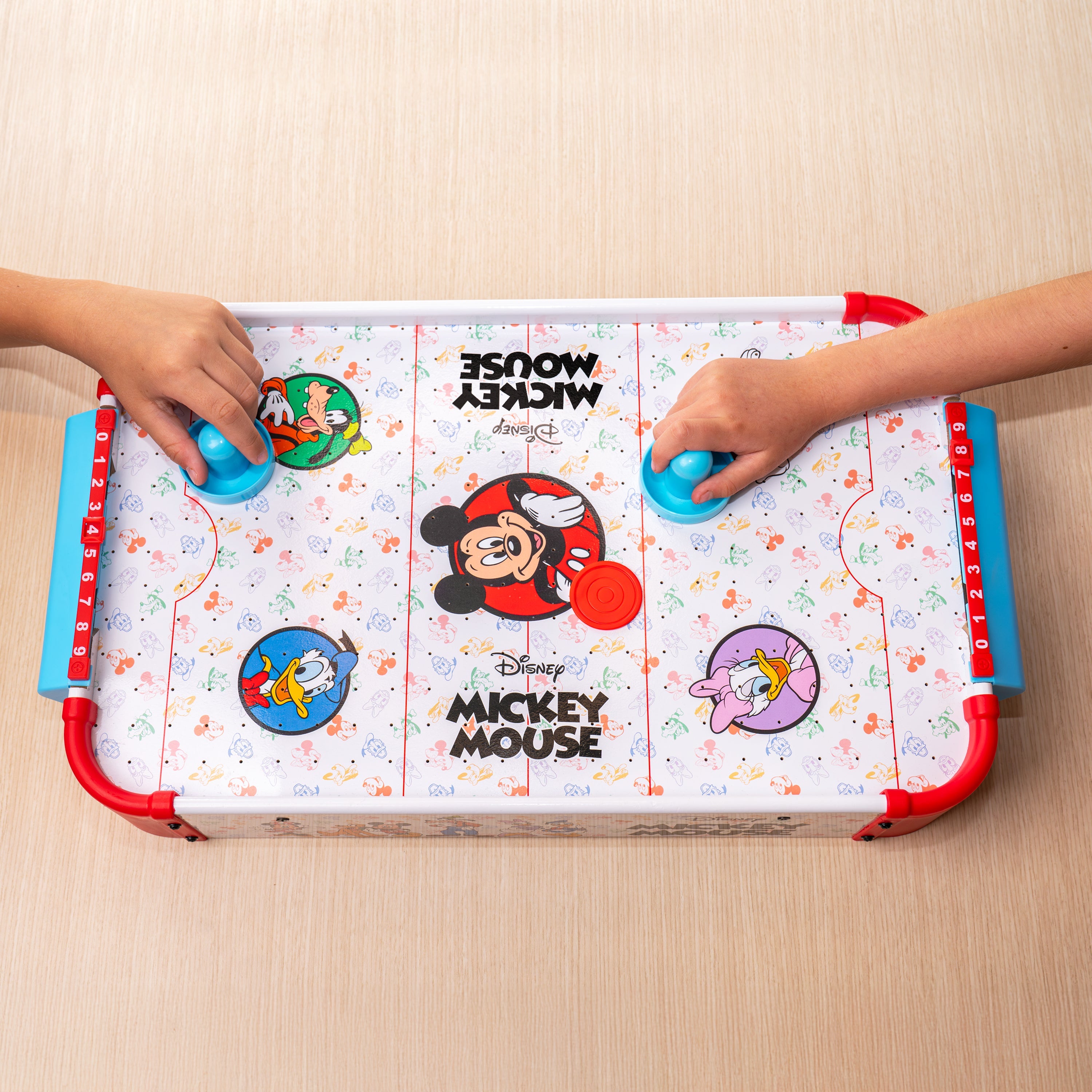 Disney Mickey Mouse Hockey de Mesa Electrónico de Madera
