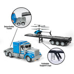 Helicóptero y camión Mega Hauler Gyro RC [paquete de 2]