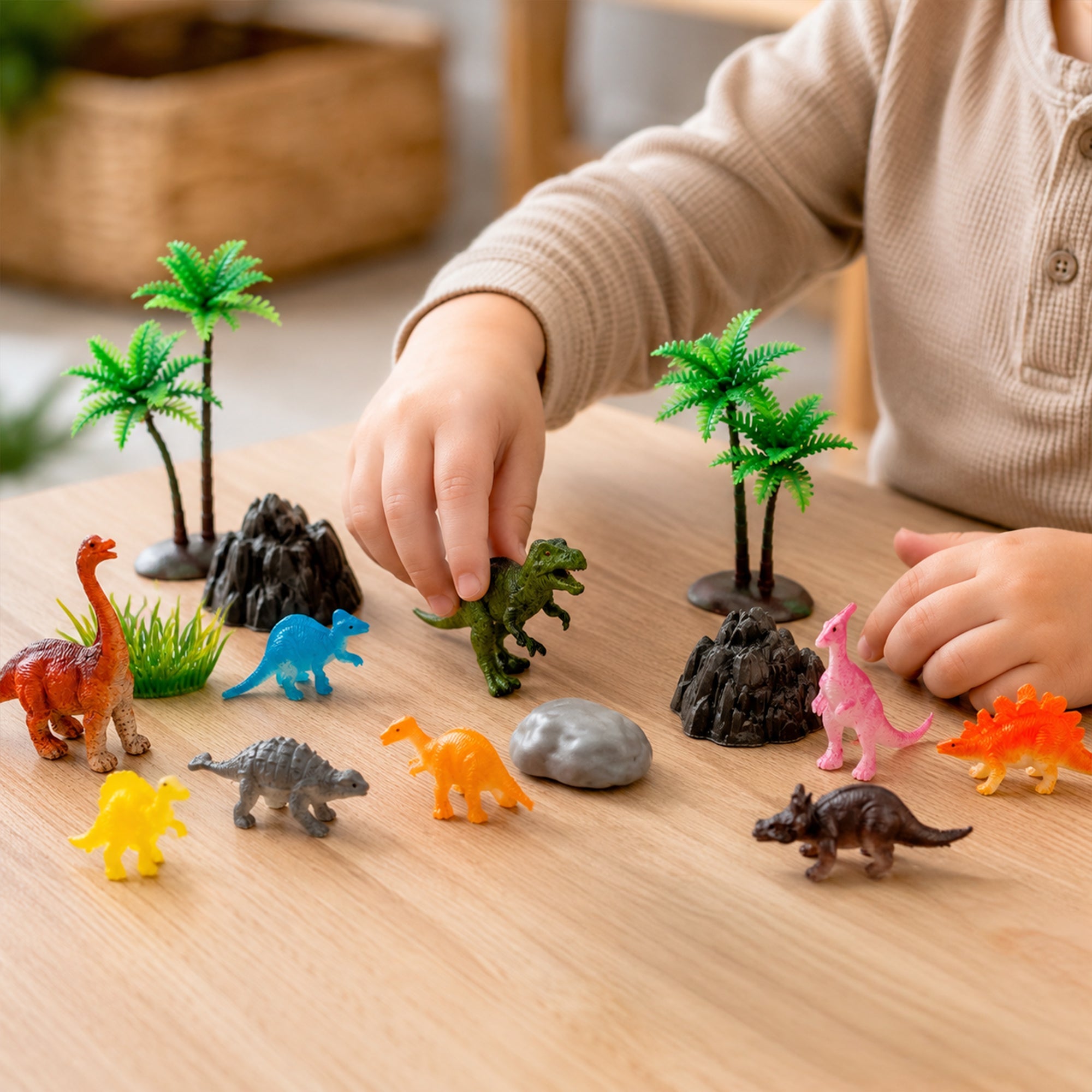 World of Animals Dinosaurs Figurine Playset, 20 pcs