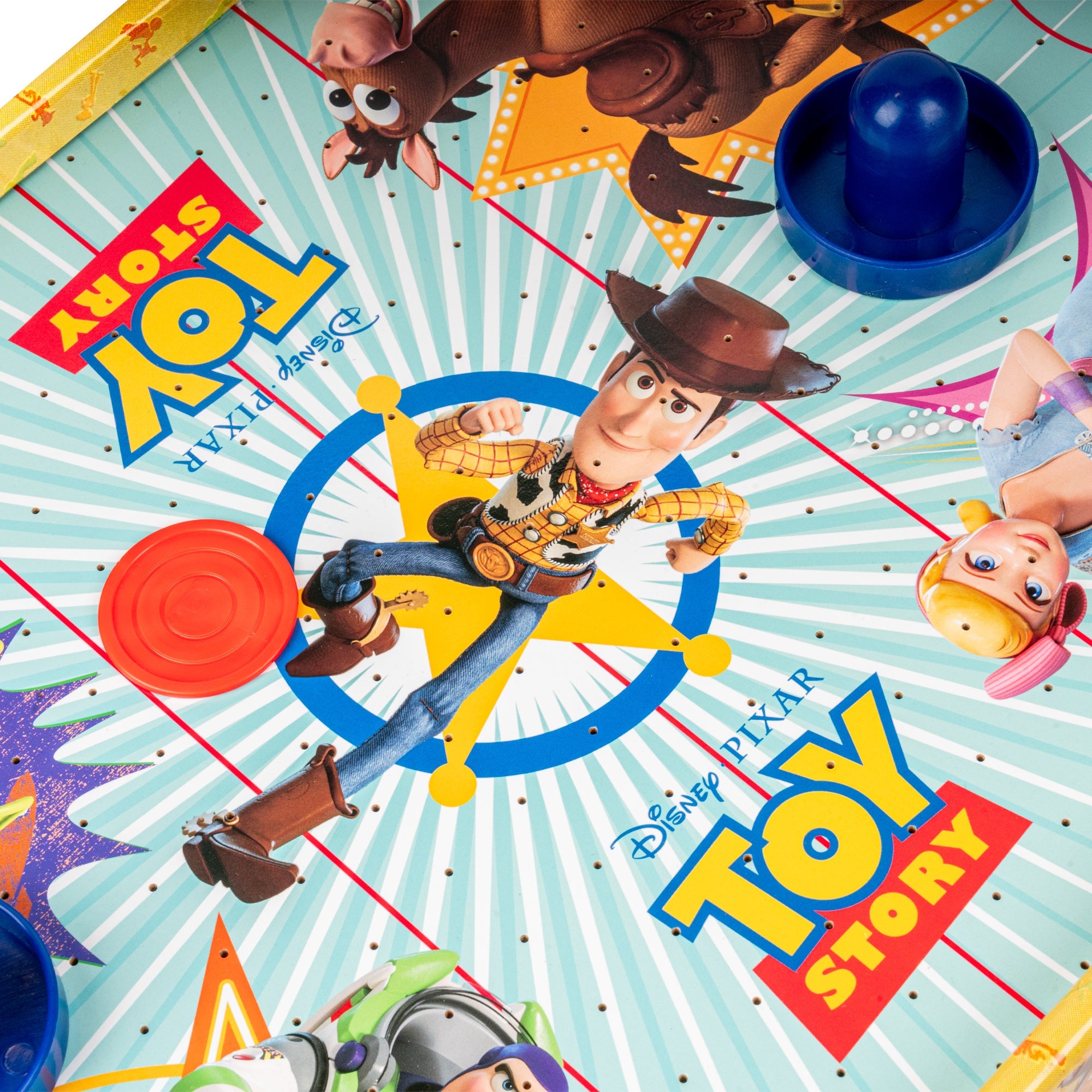Mesa de hockey de aire de madera Toy Story - Woody y Buzz Lightyear