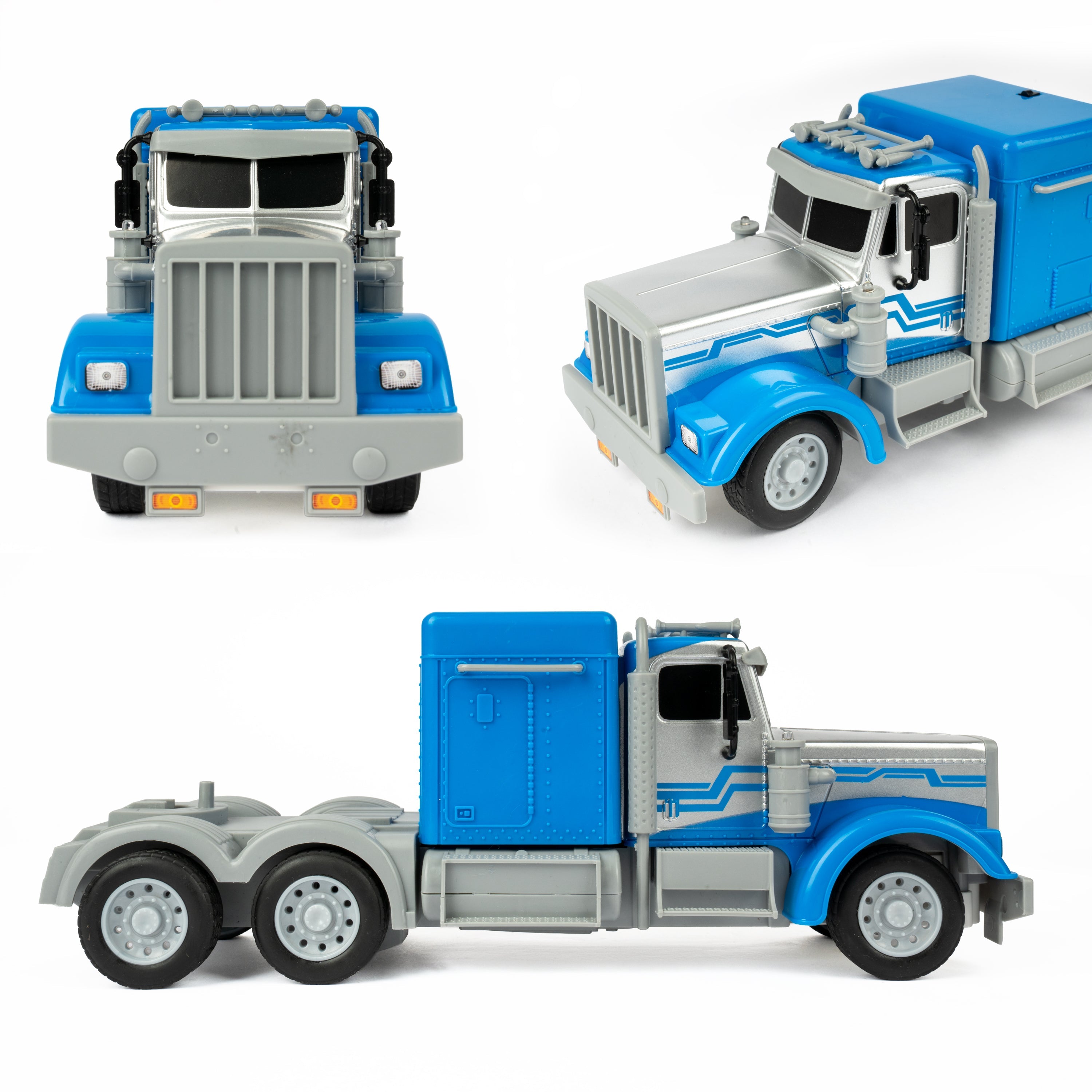 Helicóptero y camión Mega Hauler Gyro RC [paquete de 2]