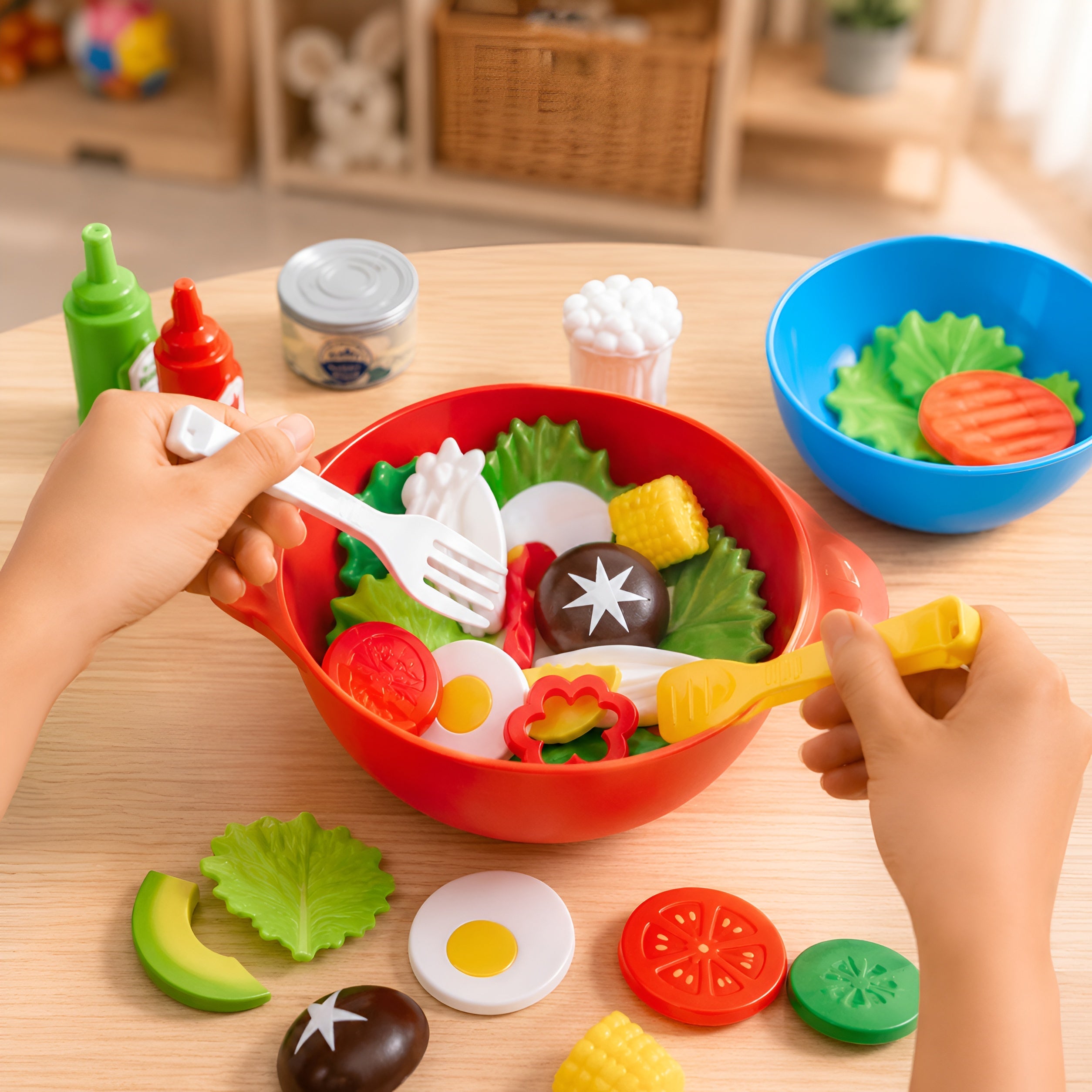 Pretend and Play Salad Playset (54 Pieces)