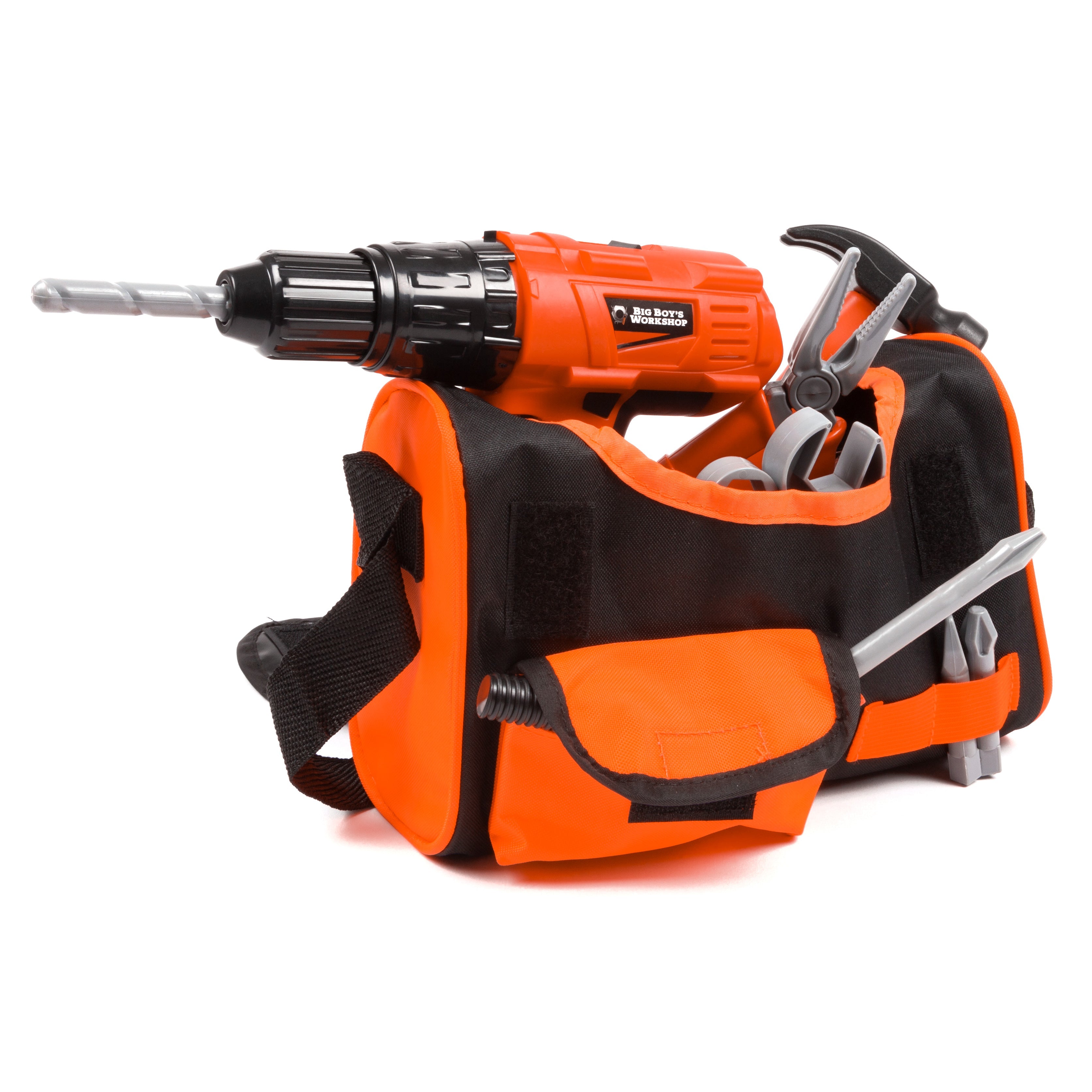 Big Boy's Workshop 20-Piece Electric Toy Power Drill Playset