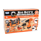 Big Boy's Workshop 20-Piece Electric Toy Power Drill Playset