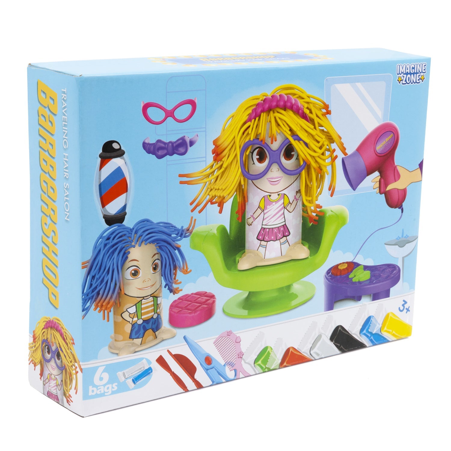 Juego de peluquería de juguete de 23 piezas