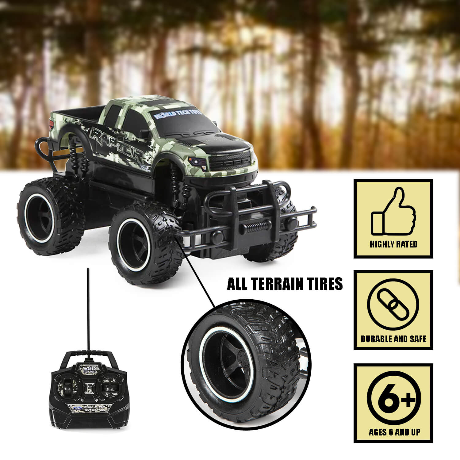 Ford F-150 SVT Raptor RC Truck [1:24] | HobbyTron™ – World Tech Toys