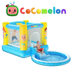 Casa Inflable con Tobogán y Piscina CoComelon (Incluye Bomba de Aire Eléctrica)