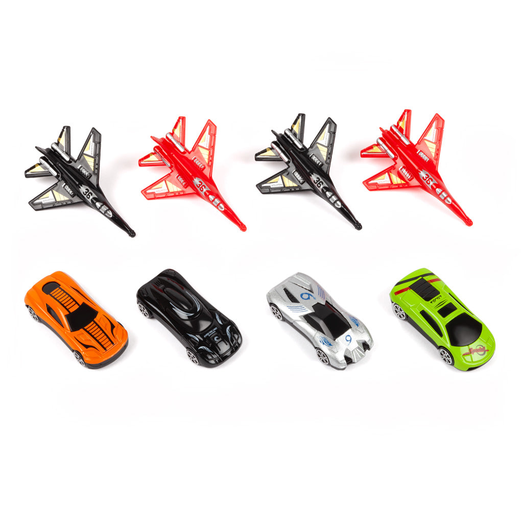 Conjunto de juego lanzador de acrobacias Cruisers Diecast de 19 piezas