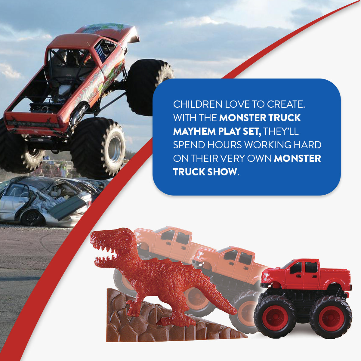 Set de juego Monster Truck Mayhem [54 piezas]