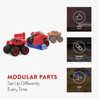 Set de juego Monster Truck Mayhem [54 piezas]