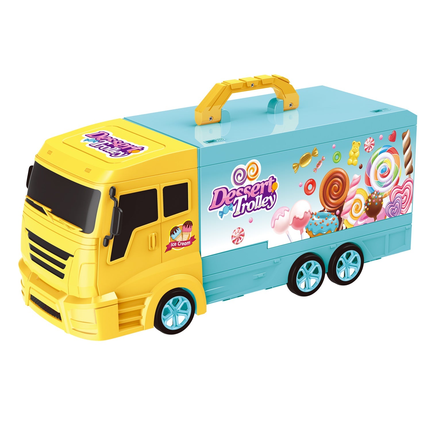 Camión de postres móvil, juego de 27 piezas