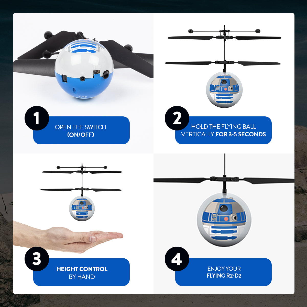 Hielera R2 D2 R2-D2 Heli Ball | HobbyTron™ – World Tech Toys