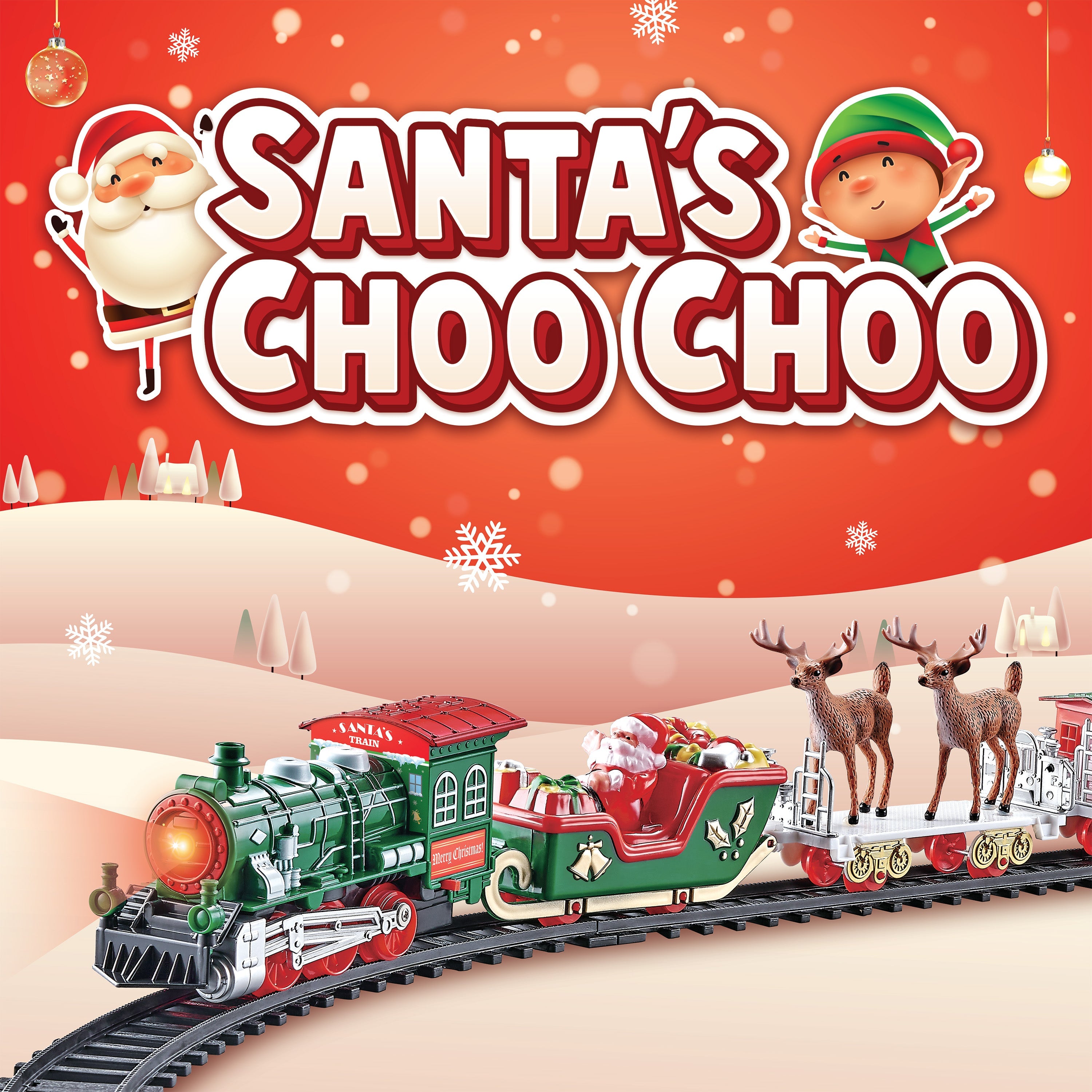 El tren Choo Choo de Santa - Set de tren de Navidad