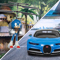 Sonic RC Flying Figure & Bugatti Chiron Bundle