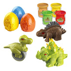 Juego de 12 piezas de plastilina de dinosaurios