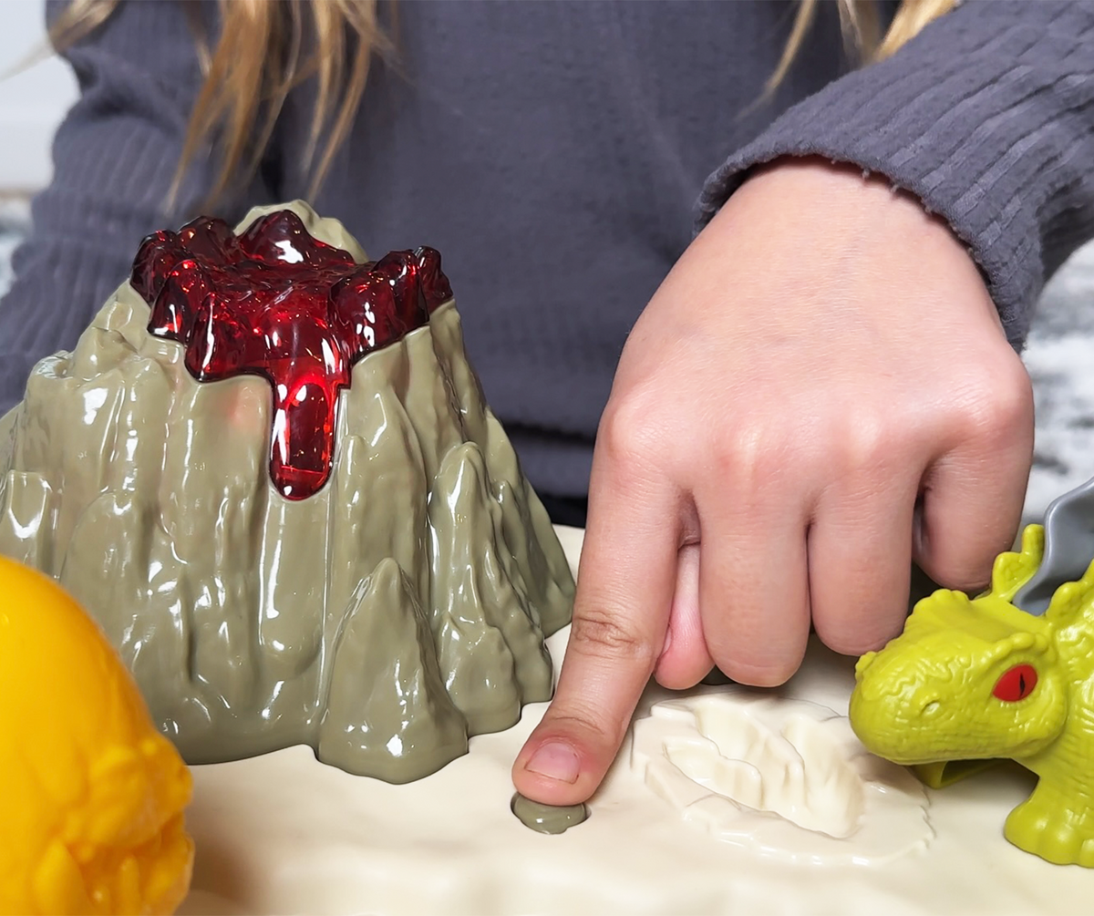 Juego de Mesa de Plastilina Mundo de Dinosaurios de 17 Piezas