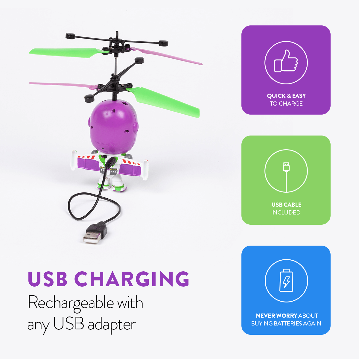 OVNI de cabeza grande de Buzz Lightyear