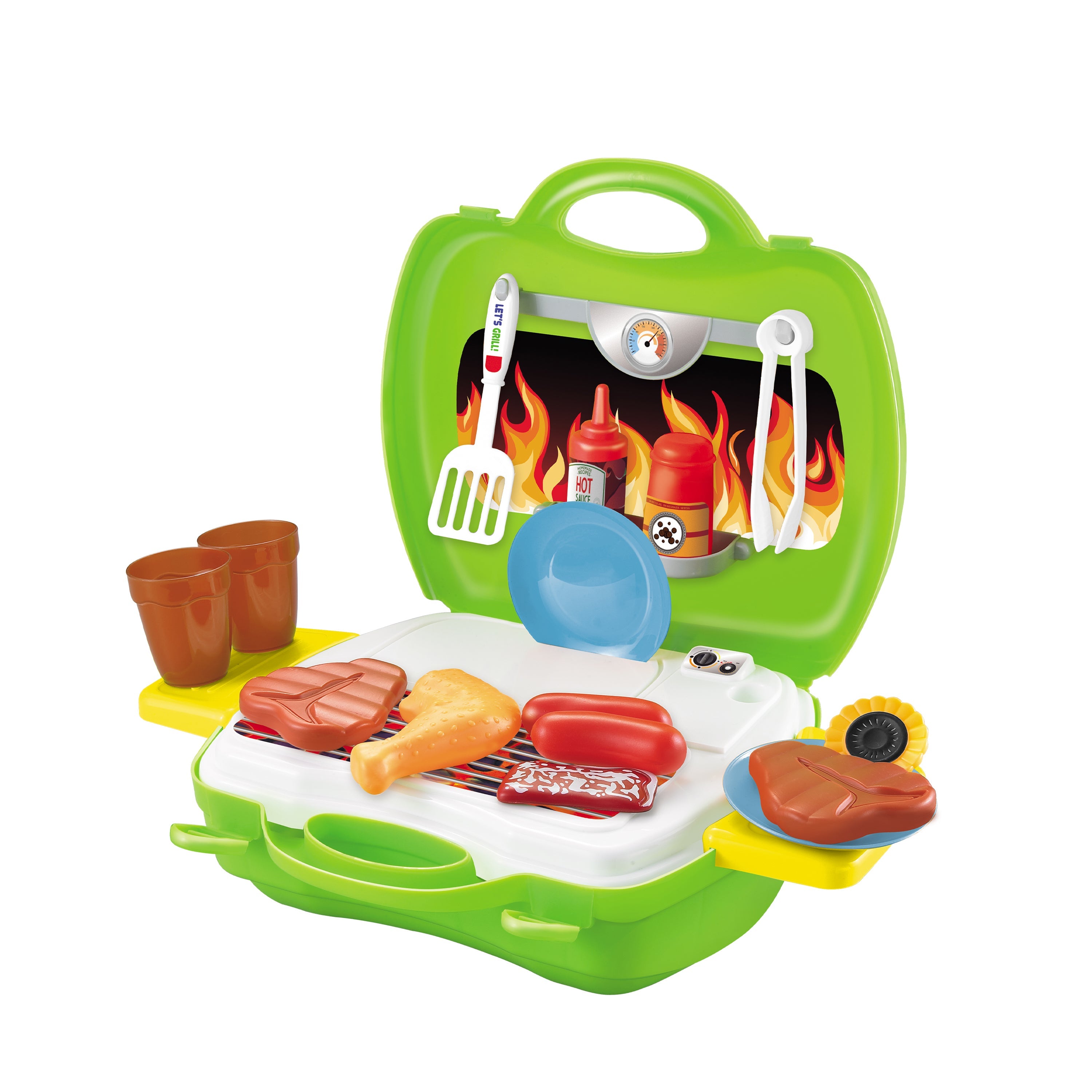 Juego de parrilla de juguete para niños (22 piezas)