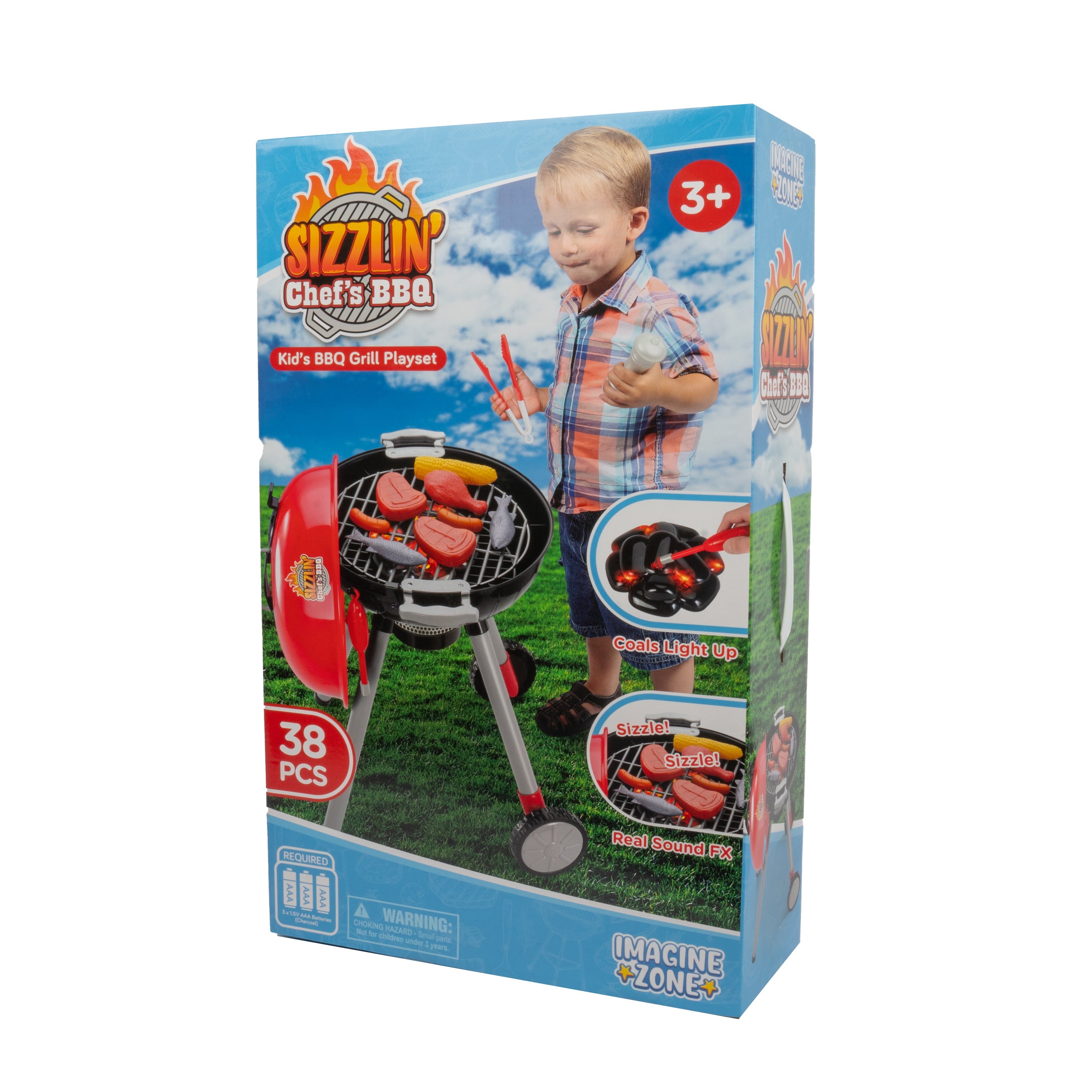 Juego de barbacoa Sizzling Chef (38 piezas)