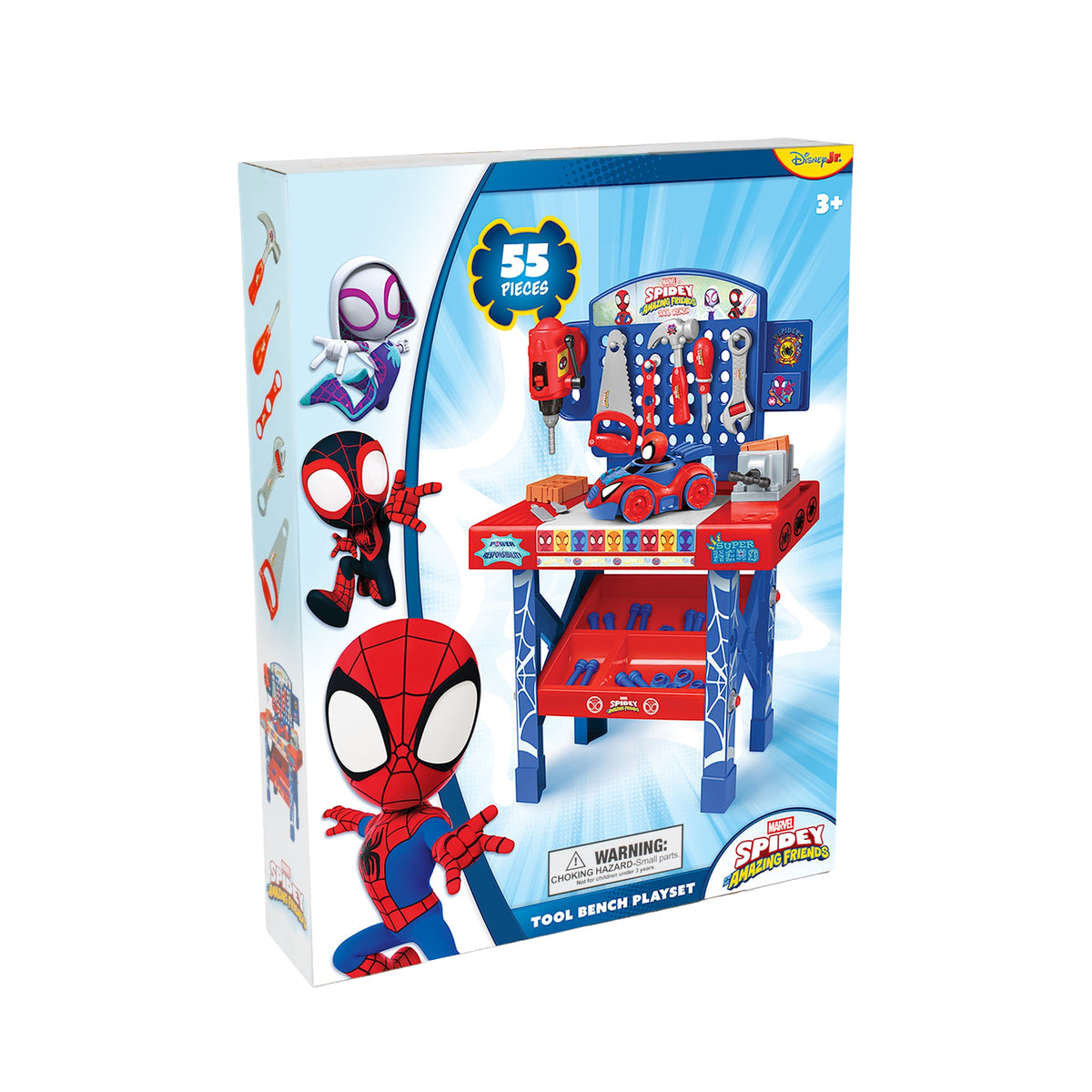 Banco de herramientas de Spidey y sus amigos increíbles (55 piezas)