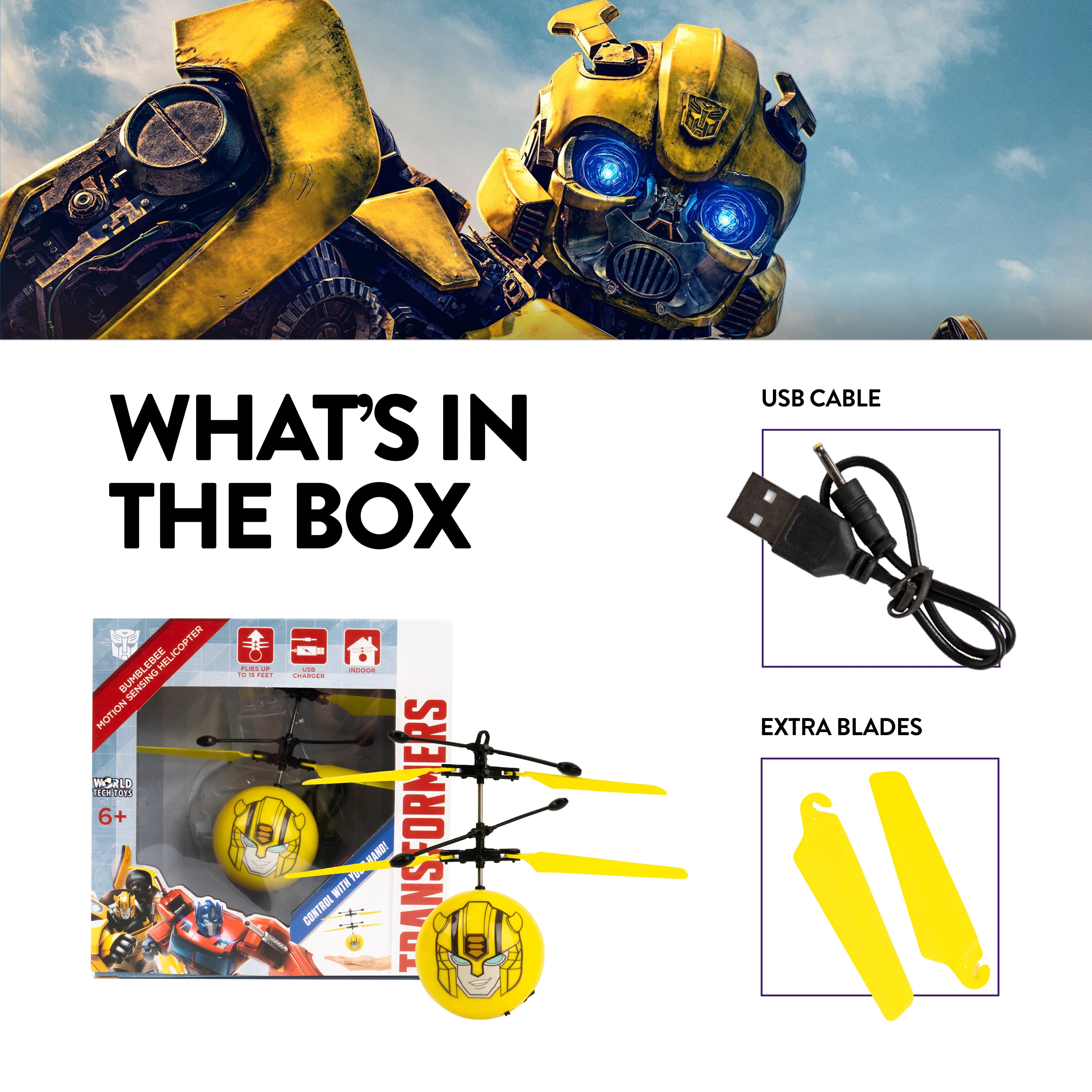 Transformers Bumblebee Helicóptero Volador